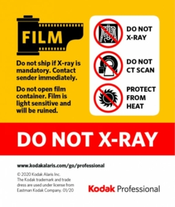 KODAK Professional Do Not X-Ray Label