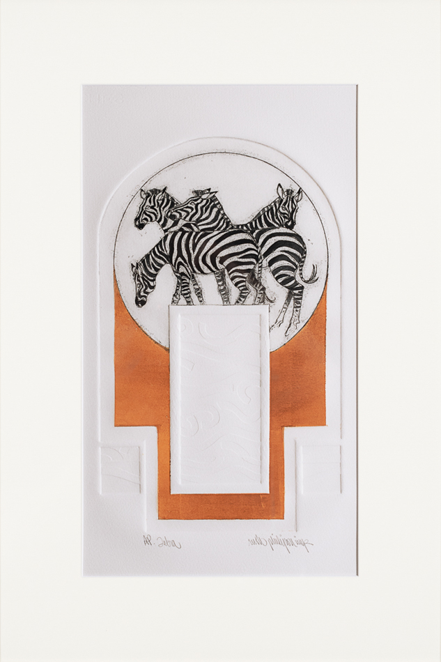 [Print] Zebra, Ruth Wedgwood Philipon; Miller Art Museum Collection © 2020 Jason Houge, All Rights Reserved