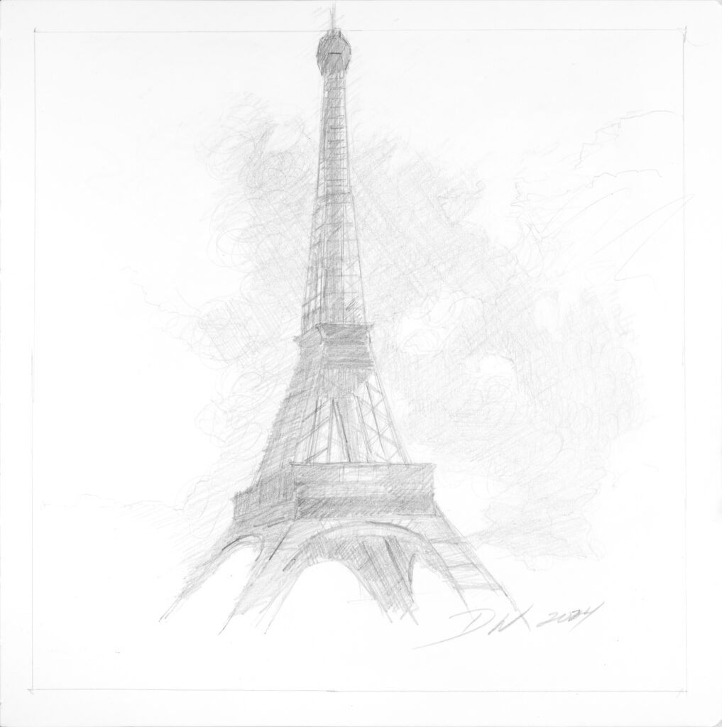 Sketch Digitized and Printed on Epson Cold Press Bright (Artist: Diane Washa); Jason Houge Studios, LLC Photo: © 2025 Jason Houge, All Rights Reserved