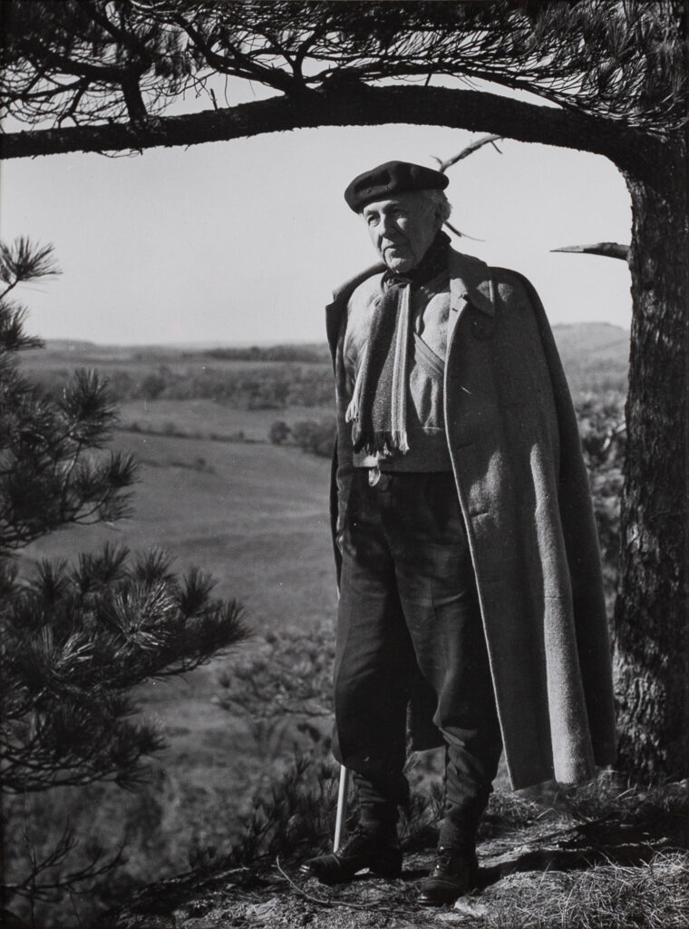 Ken Hedrich, Silver Gelatin Print of Frank Lloyd Wright; Miller Art Museum Collection; Photograph Digital Capture © 2026 Jason Houge Studios, All Rights Reserved
